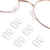 Xinjoduz 12-Piece Transparent Silicone Eyeglass Nose Pads view 1