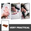 PAMINGONO Nail Art Hand Rest Set, Ergonomic PU Sponge, Brown view 3