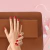 PAMINGONO Nail Art Hand Rest Set, Ergonomic PU Sponge, Brown view 4