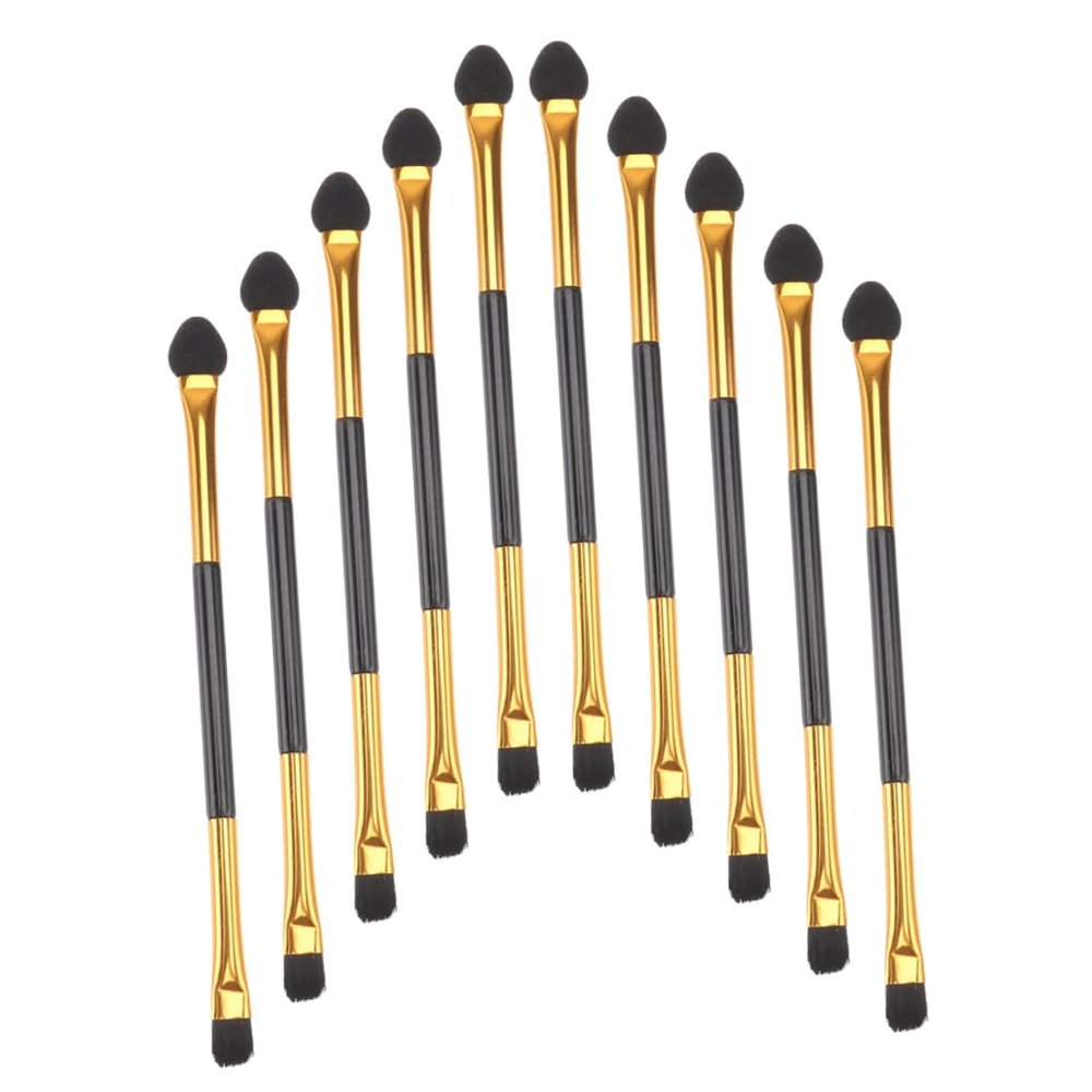 Baluue 20-Piece Double-Sided Eyeshadow Brush Set with Synthetic Fibers