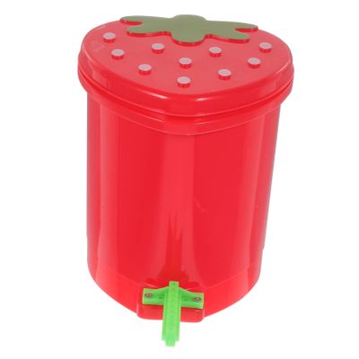 KITANDOVE Mini Strawberry Trash Can Bird Toy, 1 Piece
