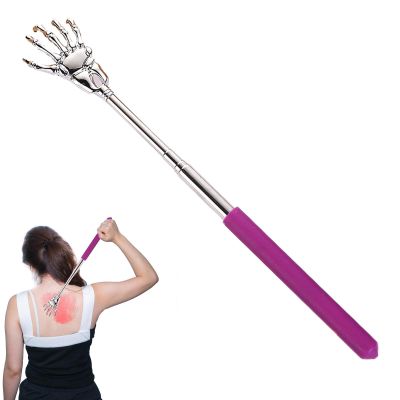 Telescopic Back Scratcher, Hand-Shaped Metal, Extendable