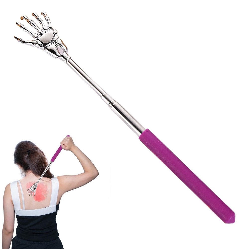 Telescopic Back Scratcher, Hand-Shaped Metal, Extendable
