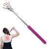 Telescopic Back Scratcher, Hand-Shaped Metal, Extendable view 1