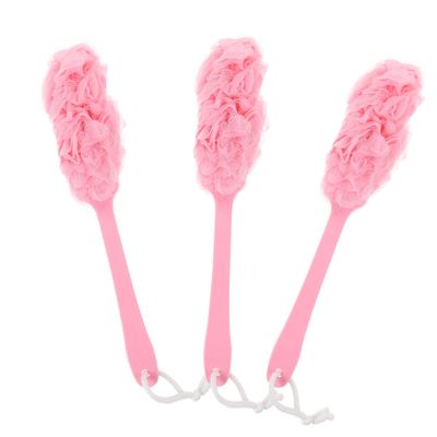 Healeved 3-Piece Bath Brush Set with Long Handles
