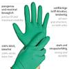 FRANZ MENSCH 500 Hygostar Power Grip Nitrile Gloves | Powder-Free, Green, Size 8/M, 24 cm, Carton view 4