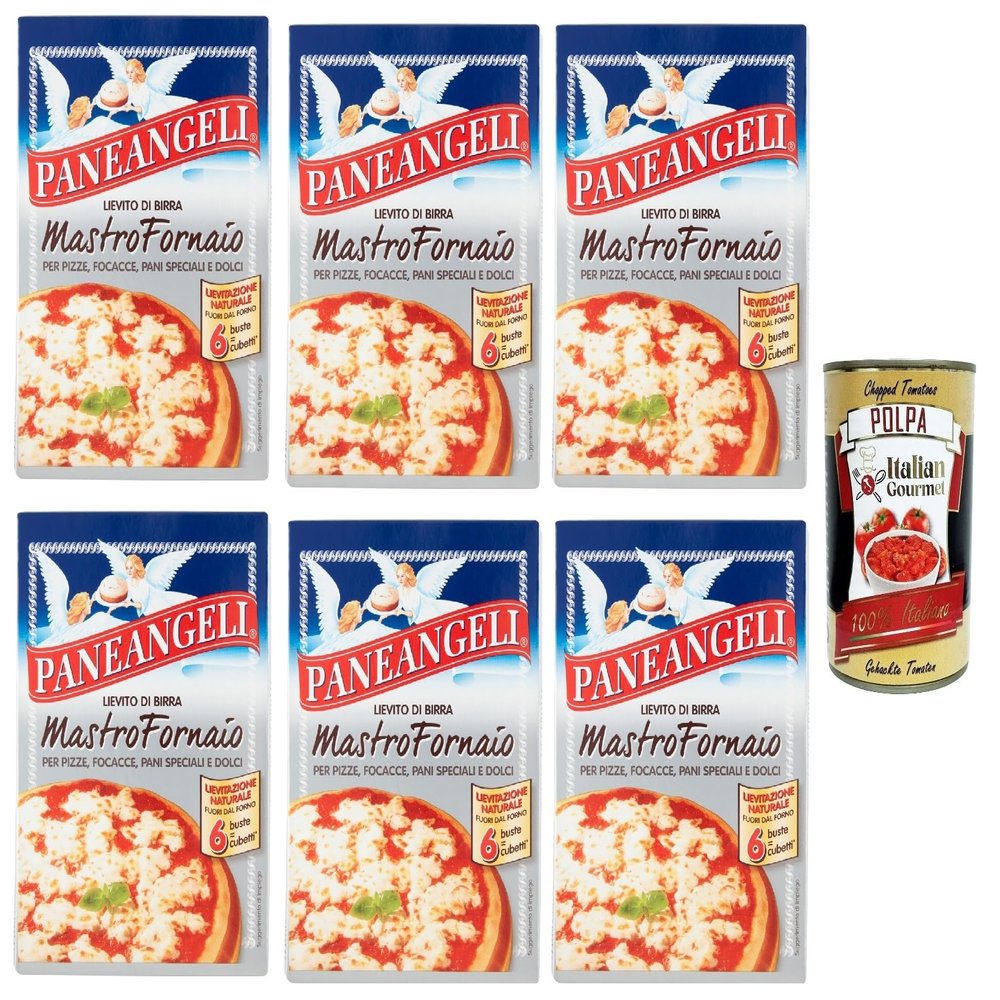 Italian Gourmet Mastro Fornaio Dry Yeast 6 x 42 g for Pizza
