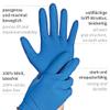 FRANZ MENSCH Hygostar Power Grip Nitrile Gloves, 500 Count, Blue, Size 7/S, 24 cm view 4
