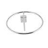 BUGUUYO 6 mm Iron Wall-Mounted Hat Stand in Silver for Helmet Display view 1