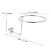 BUGUUYO 6 mm Iron Wall-Mounted Hat Stand in Silver for Helmet Display view 2
