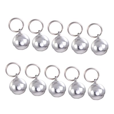 BELLIFFY 10 Small Metal Bells for Collars, Silver