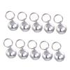 BELLIFFY 10 Small Metal Bells for Collars, Silver view 1