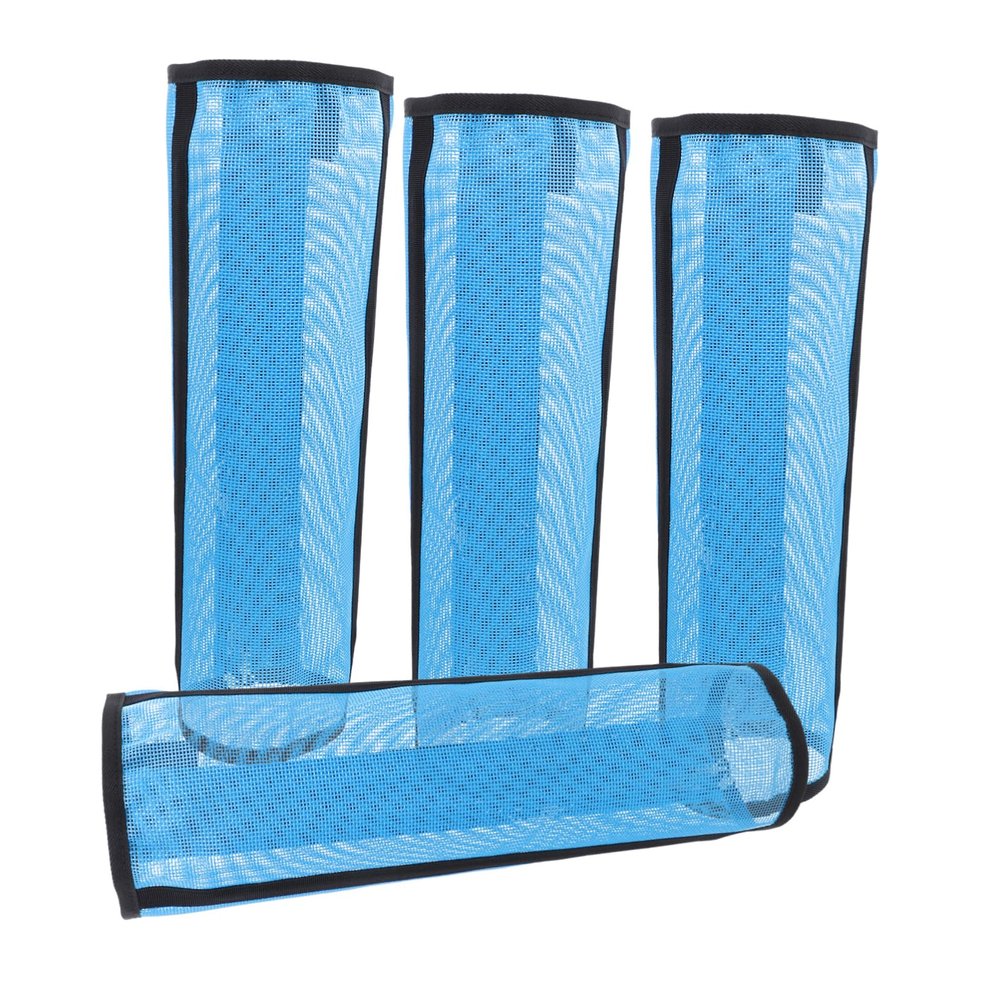 BELLIFFY 4-Pack Blue Fly Boots for Horses, Breathable Polyester