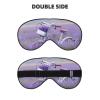 Lavender Field Retro Bicycle Print Soft Blackout Sleep Mask view 2