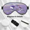 Lavender Field Retro Bicycle Print Soft Blackout Sleep Mask view 4
