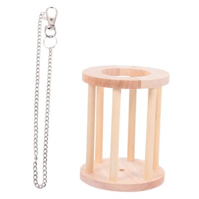 BESPORTBLE Wooden Hanging Hay Feeder for Small Animals