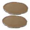 SEWOART 2-Piece Resin Turtle Feeding Bowls for Reptiles view 1