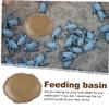 SEWOART 2-Piece Resin Turtle Feeding Bowls for Reptiles view 4