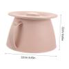 Pink Plastic Bedpan with Lid, Sturdy and Reusable view 2