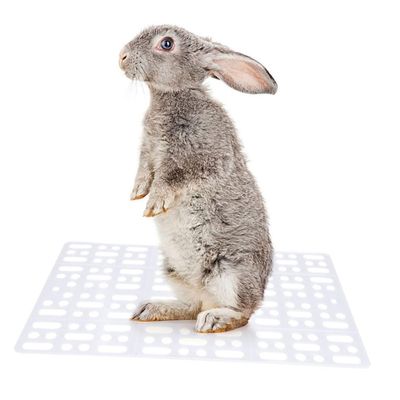 BUGUUYO Fupolster 2-Pack Plastic Mats with Secure Tabs for Cages