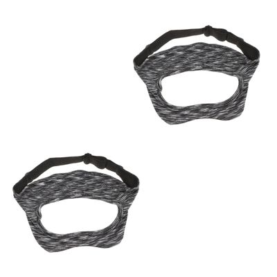 KITANDOVE 2-Piece VR Headset Eye Mask, Breathable Adjustable Sweat Covers
