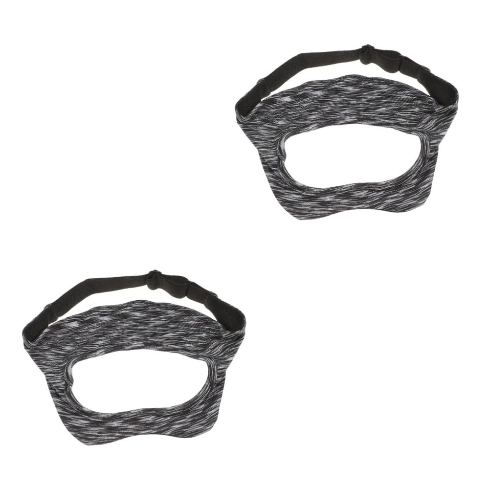 KITANDOVE 2-Piece VR Headset Eye Mask, Breathable Adjustable Sweat Covers