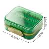 7-Compartment Travel Pill Organizer with Lids view 2
