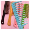 MIUYTRN Large Wide-Tooth Comb for Curly and Straight Hair, Thickened Styling Comb, Pink view 3