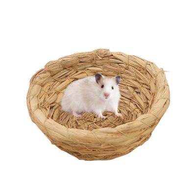 Handwoven Straw Nest for Birds