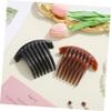 Baluue 10-Piece Acrylic Half-Moon Hair Combs with 7 Teeth view 4