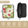 FRODOTGV Strawberry Pattern Travel Bag, Red, with Removable Heat-Resistant Mat view 4