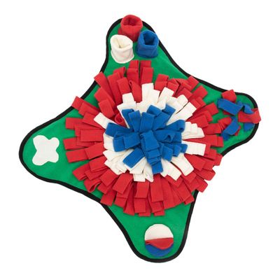 BELLIFFY Dog Snuffle Mat, Polar Fleece Nose Training Mat for Food Searching and Stress Relief