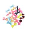 BUGUUYO 3-Piece Pet Hair Bows with Alligator Clips, Random Colors and Patterns view 2