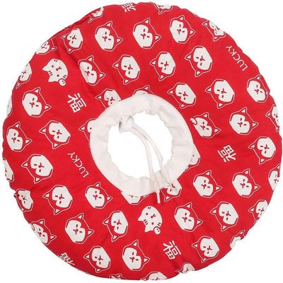 JKDSAO Printed Pet Collar, Soft Cotton, Adjustable, Neck Protection for Dogs and Cats, 6 m