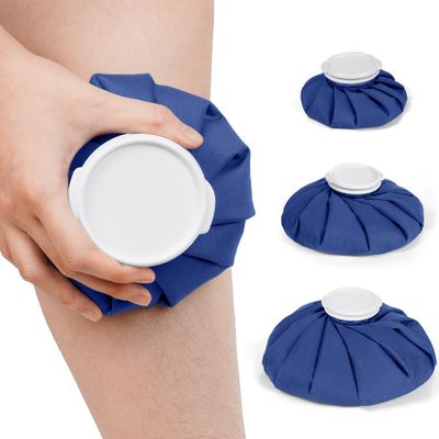 AOOWU 3-Pack Reusable Ice Bags for Injuries, Hot and Cold Therapy, Leakproof with Cover