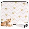 Washable Pee Pads for Large Dogs, Non-Slip, Car Seat, 61 x 91 cm, Peach and Gold, 2-Pack view 2