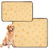 Washable Waterproof Non-Slip Dog Training Pads, 61 x 91 cm, Wavy, 2-Pack view 1