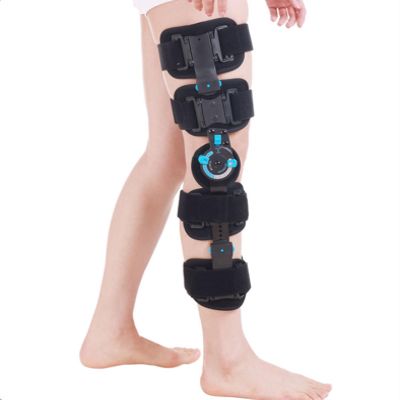 HSWOYEA Post-Op Hinged ROM Knee Brace with Lock, Adjustable Leg Orthosis for ACL, MCL, PCL and Meniscus Tears