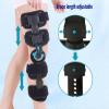 HSWOYEA Post-Op Hinged ROM Knee Brace with Lock, Adjustable Leg Orthosis for ACL, MCL, PCL and Meniscus Tears view 2