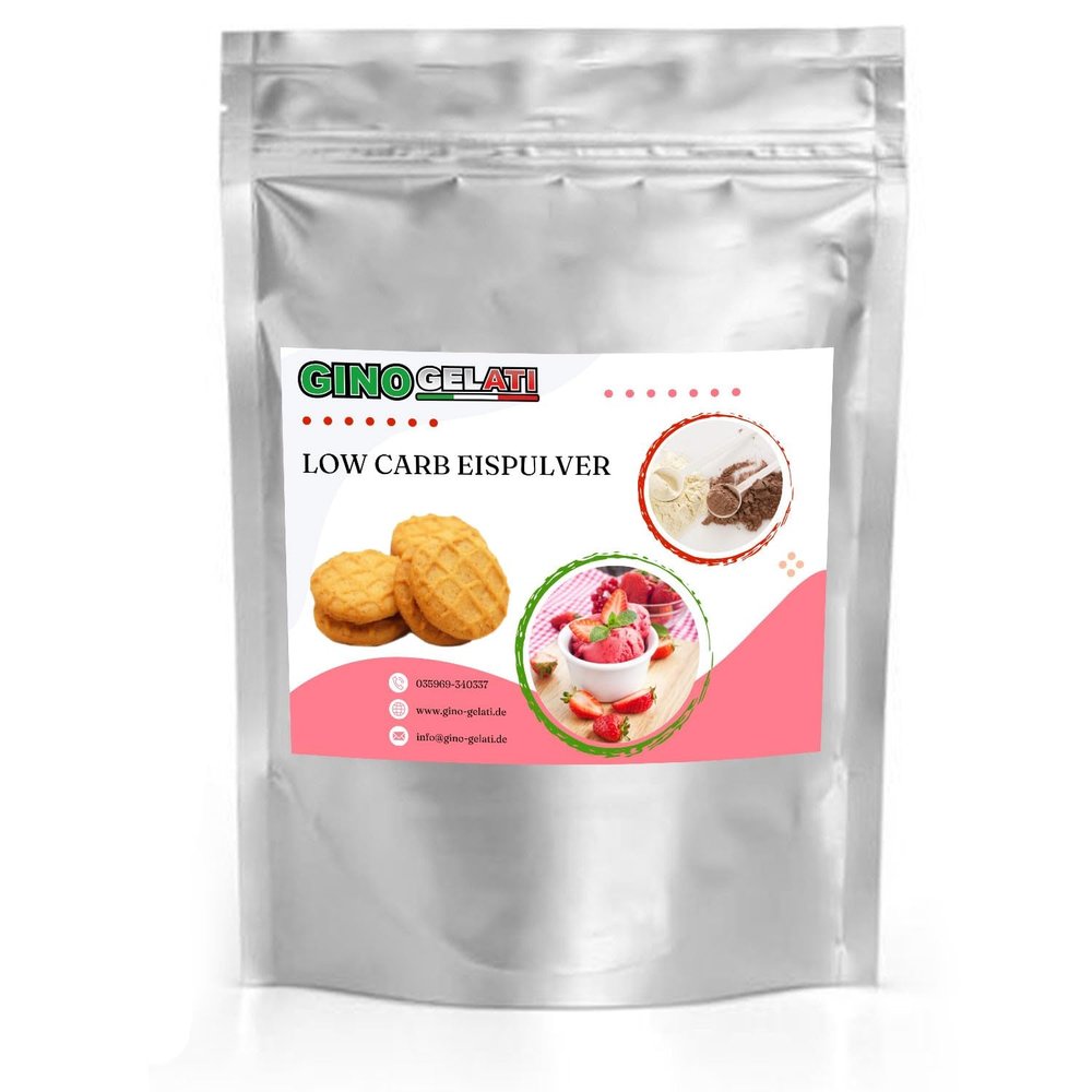 Gino Gelati Low-Carb Yogurt Cookie Ice Cream Mix, Vegan, Made in Germany (333 g)