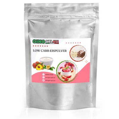 Gino Gelati Low-Carb Ice Cream Powder, Yogurt-Peach Flavor, Vegan, Made in Germany, No Ice Cream Maker Required, 10 kg