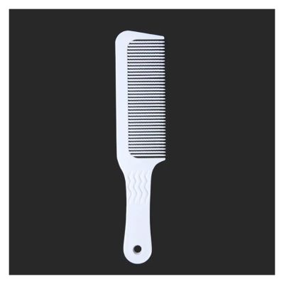 GUYTRM Salon Barber Flat-Top Cutting Comb, Anti-Static Wide-Tooth Hair Styling Comb, 1pc, White