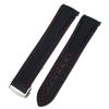 GSZCCZS for Omega Seamaster 300 Planet Ocean AT150 Watch Strap, 21 mm/22 mm, Curved End, Blue-Red Fabric, High-Density Nylon Rubber view 1