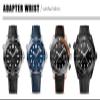 GSZCCZS for Omega Seamaster 300 Planet Ocean AT150 Watch Strap, 21 mm/22 mm, Curved End, Blue-Red Fabric, High-Density Nylon Rubber view 4
