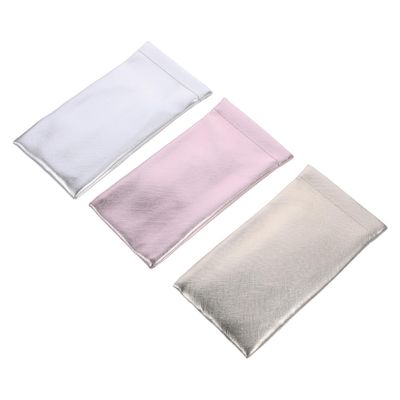 Healvian 3-Pack Leather Eyeglass Cases for Sunglasses