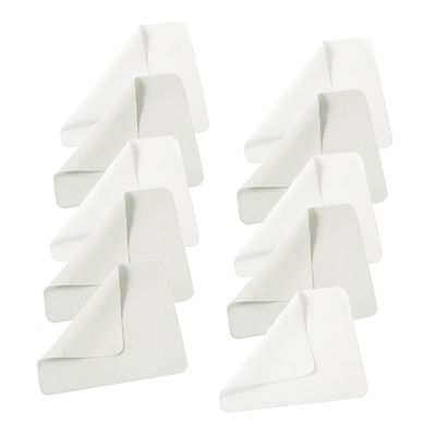 Microfiber Eyeglass Cleaning Cloths, 10-Pack, White