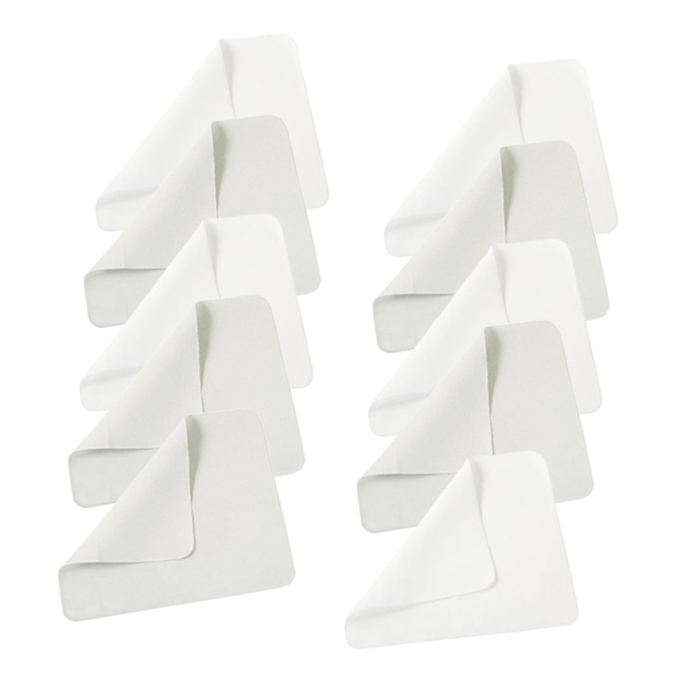 Microfiber Eyeglass Cleaning Cloths, 10-Pack, White