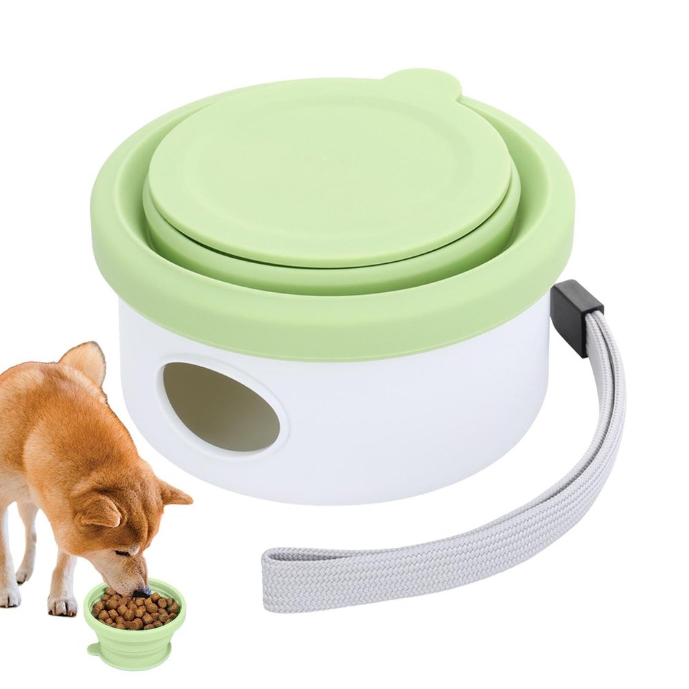 Travel Dog Bowl, Foldable Silicone Snack Bowl