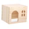 BUGUUYO 3-Piece Wooden Hamster Hideout House, Multi-Compartment Retreat for Hamsters, Dwarf Hamsters, and Mice view 3