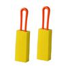 2-Pack Double-Sided Sponge Bottle Brushes, Orange view 1